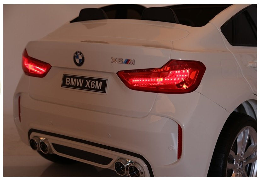 NAUJAS BMW X6M baltas – elektrinis vaikiškas automobilis