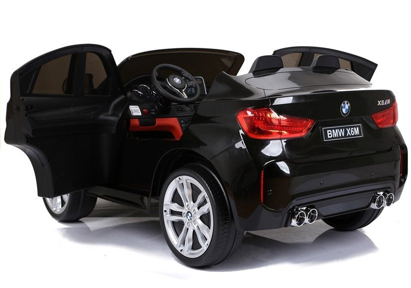 NAUJAS BMW X6M juodas – elektrinis vaikiškas automobilis