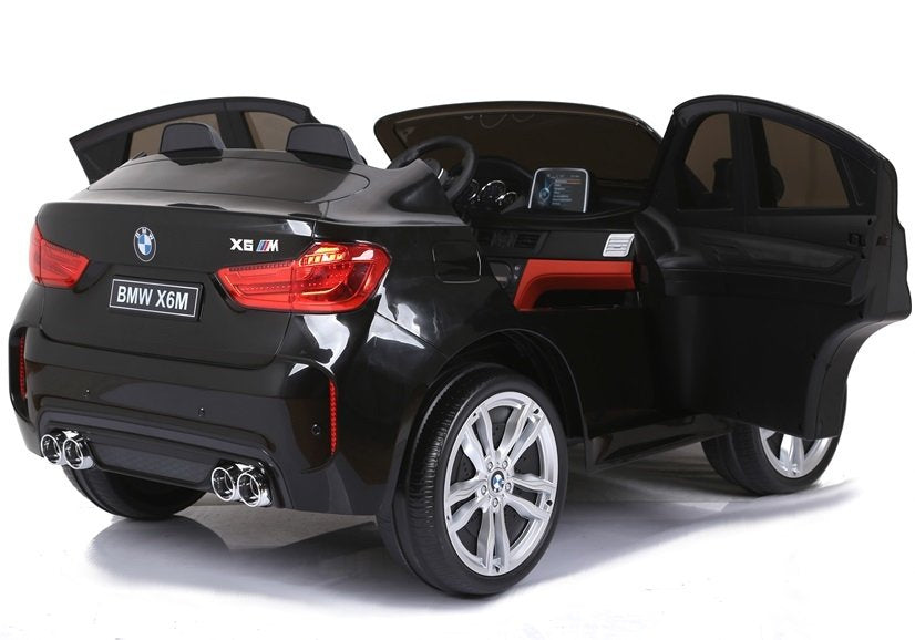 NAUJAS BMW X6M juodas – elektrinis vaikiškas automobilis