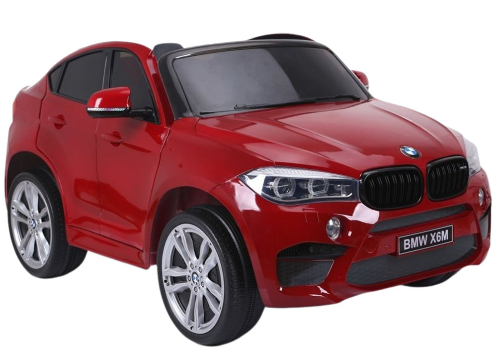 NAUJAS BMW X6M raudonas – elektrinis vaikiškas automobilis