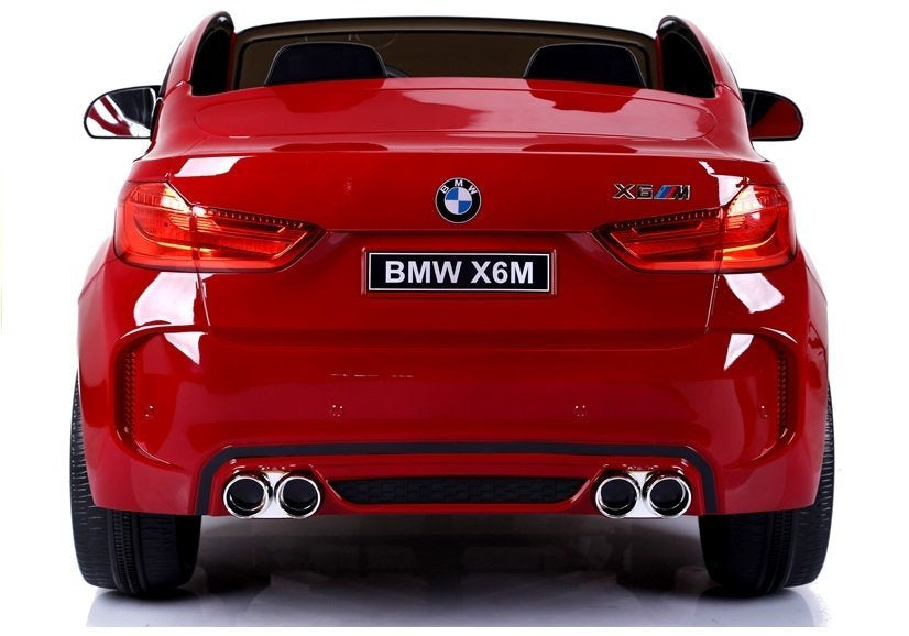 NAUJAS BMW X6M raudonas – elektrinis vaikiškas automobilis