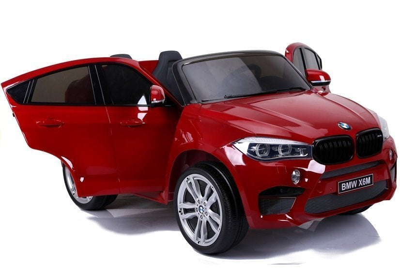 NAUJAS BMW X6M raudonas – elektrinis vaikiškas automobilis