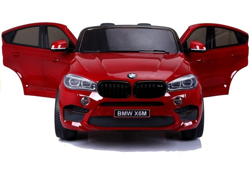 NAUJAS BMW X6M raudonas – elektrinis vaikiškas automobilis