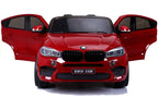 NAUJAS BMW X6M raudonas – elektrinis vaikiškas automobilis