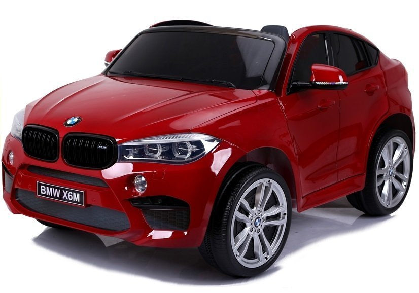 NAUJAS BMW X6M raudonas – elektrinis vaikiškas automobilis