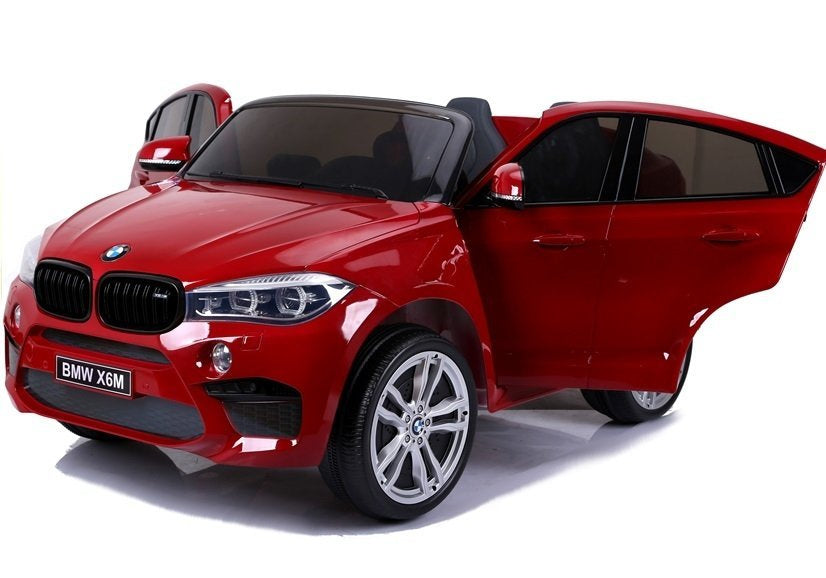 NAUJAS BMW X6M raudonas – elektrinis vaikiškas automobilis