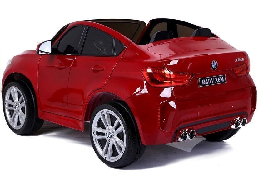 NAUJAS BMW X6M raudonas – elektrinis vaikiškas automobilis