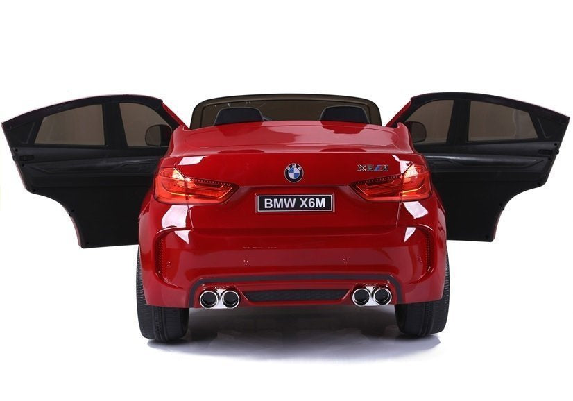 NAUJAS BMW X6M raudonas – elektrinis vaikiškas automobilis