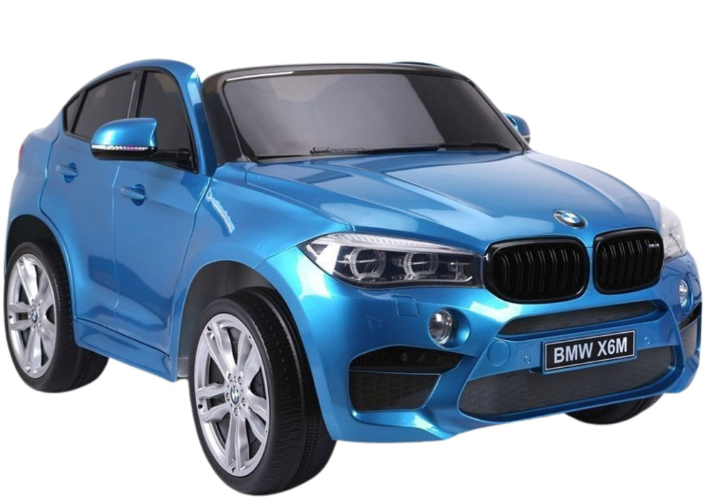 NAUJAS BMW X6M mėlynas – elektrinis vaikiškas automobilis