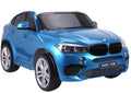 NAUJAS BMW X6M mėlynas – elektrinis vaikiškas automobilis