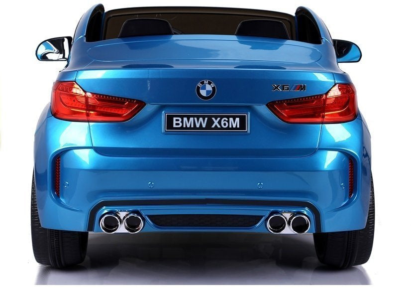 NAUJAS BMW X6M mėlynas – elektrinis vaikiškas automobilis