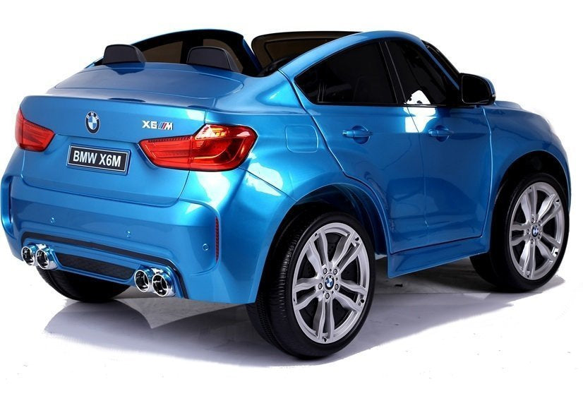 NAUJAS BMW X6M mėlynas – elektrinis vaikiškas automobilis