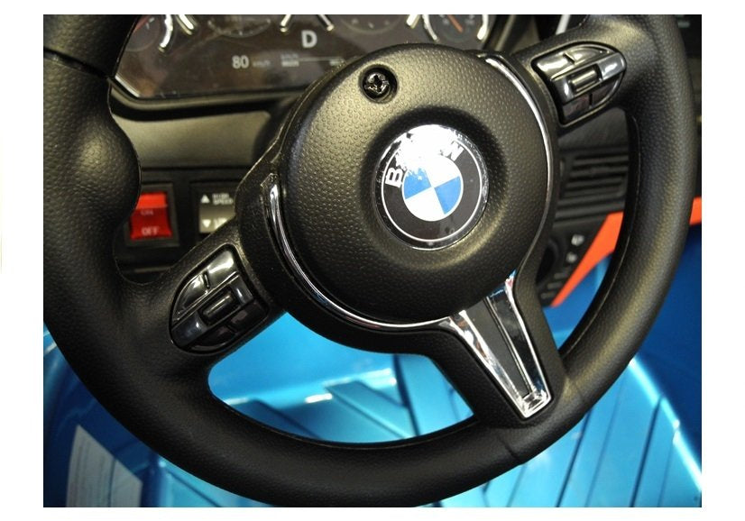 NAUJAS BMW X6M mėlynas – elektrinis vaikiškas automobilis