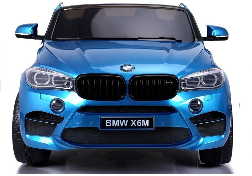 NAUJAS BMW X6M mėlynas – elektrinis vaikiškas automobilis