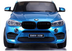 NAUJAS BMW X6M mėlynas – elektrinis vaikiškas automobilis