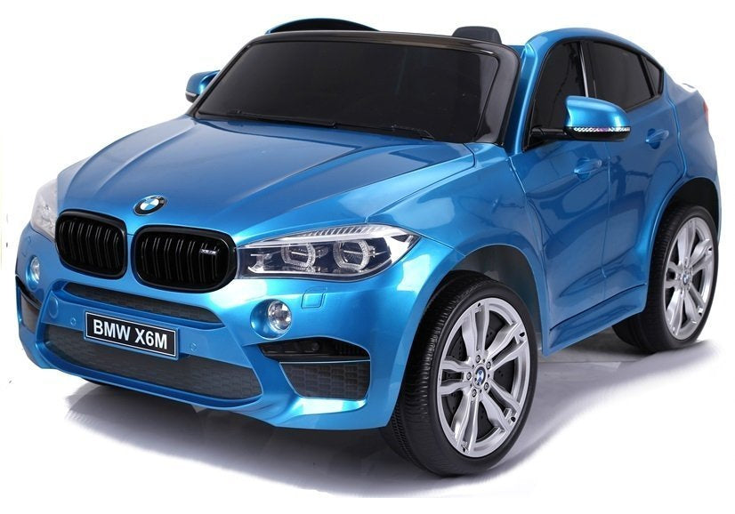 NAUJAS BMW X6M mėlynas – elektrinis vaikiškas automobilis