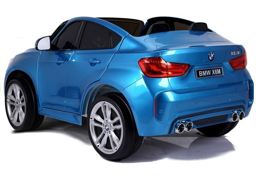 NAUJAS BMW X6M mėlynas – elektrinis vaikiškas automobilis