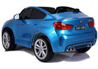 NAUJAS BMW X6M mėlynas – elektrinis vaikiškas automobilis