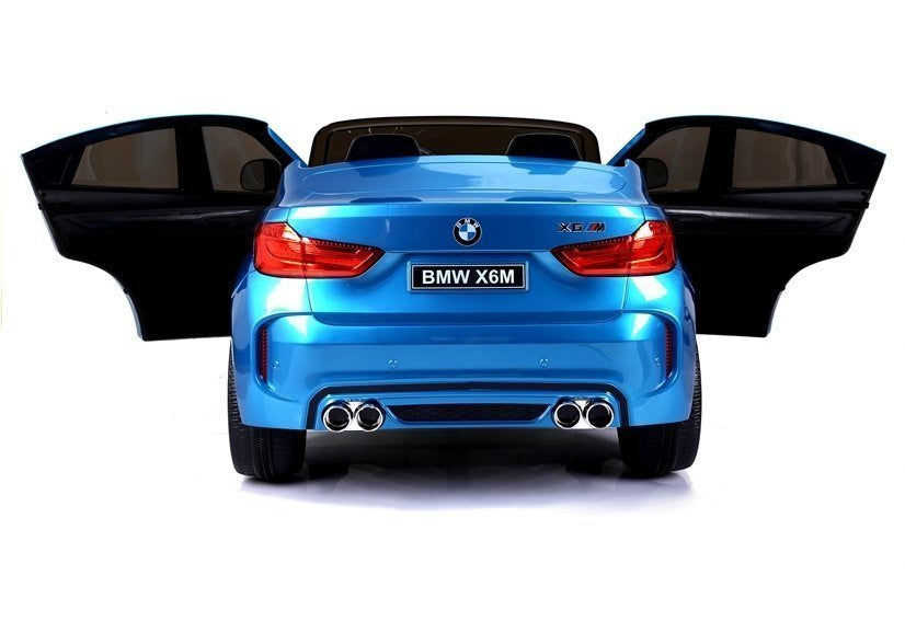 NAUJAS BMW X6M mėlynas – elektrinis vaikiškas automobilis