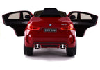 BMW X6 raudonas – elektrinis vaikiškas automobilis