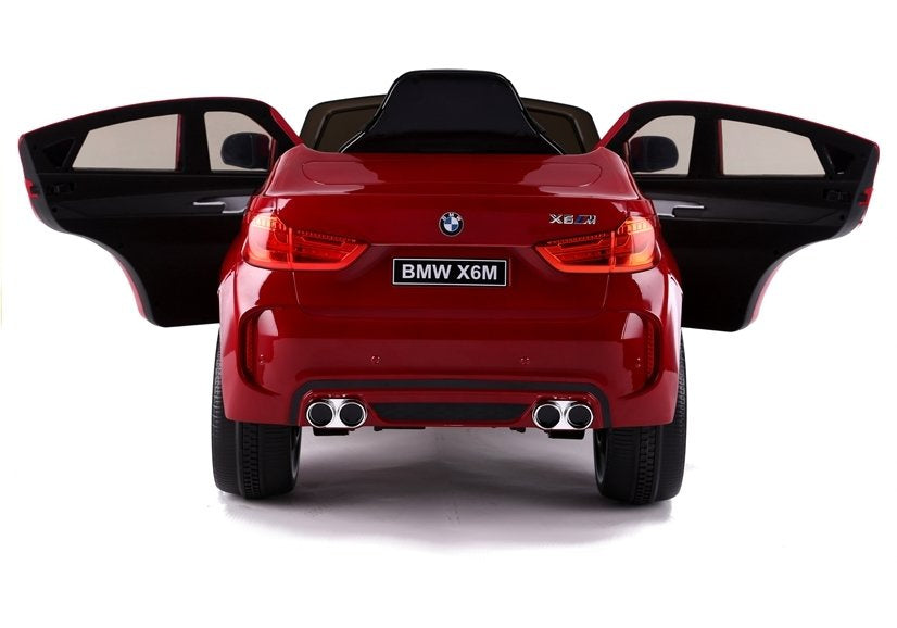 BMW X6 raudonas – elektrinis vaikiškas automobilis