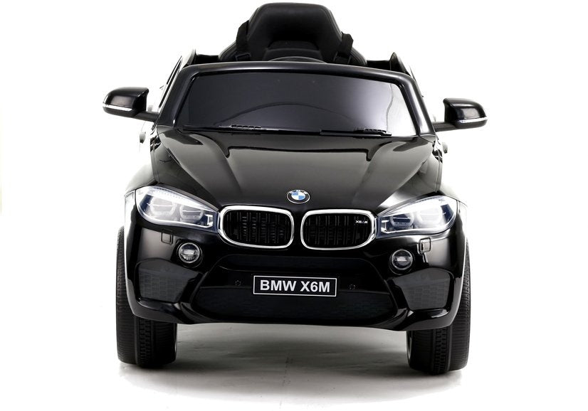 BMW X6 juodas – elektrinis vaikiškas automobilis