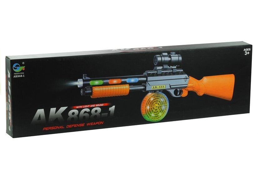 Automatinis ginklas AK 868-1 su šviesomis ir garsais 60 cm