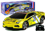 Nuotoliniu būdu valdomas sportinis automobilis R/C (geltonas)