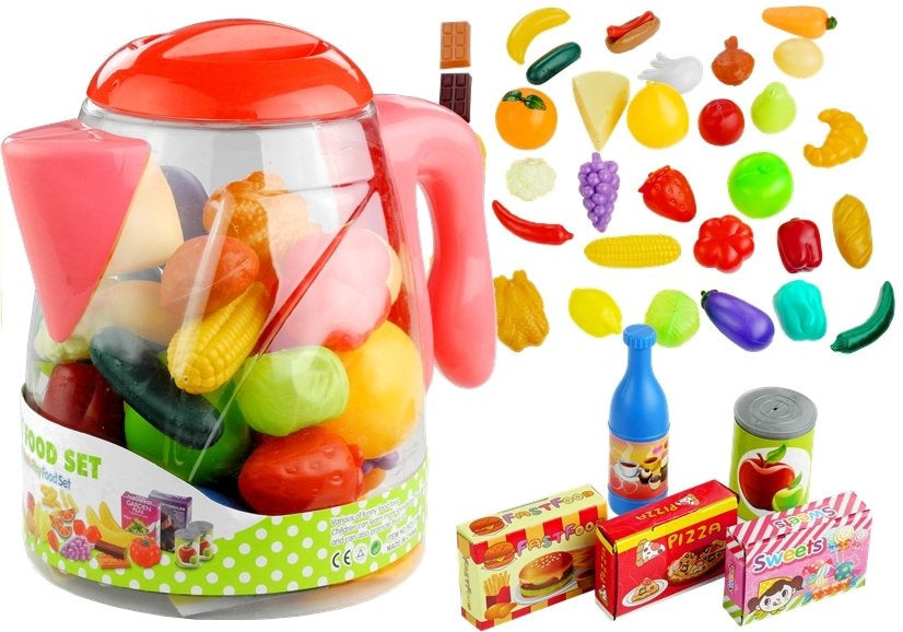 Maisto produktai ąsotyje – 50 dalių rinkinys
