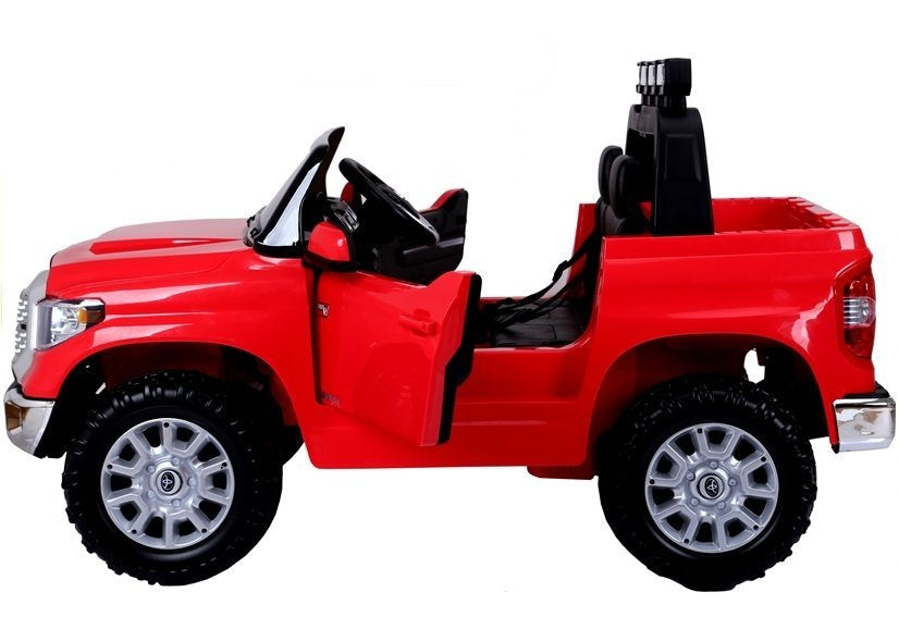 Toyota Tundra raudonas – elektrinis vaikiškas automobilis