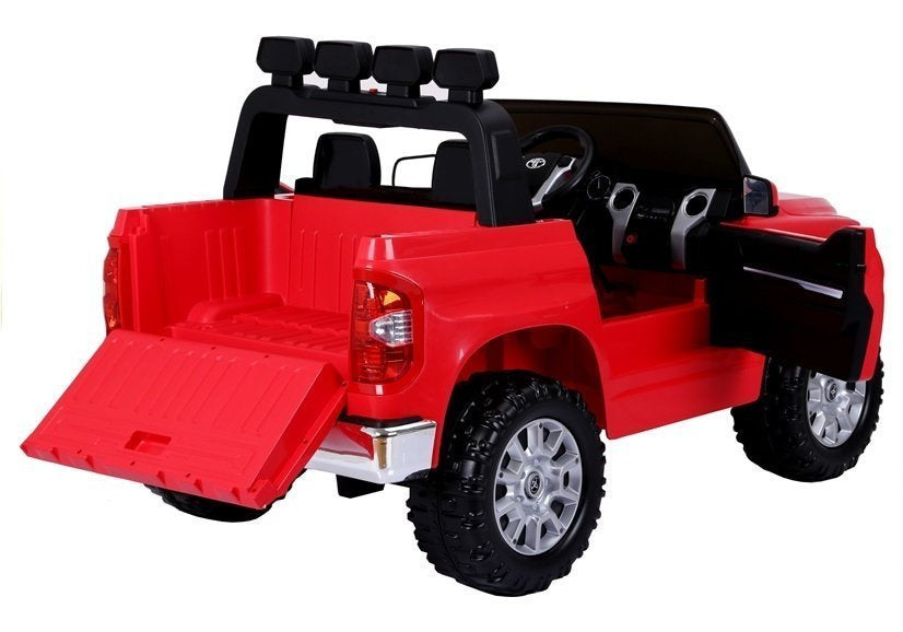 Toyota Tundra raudonas – elektrinis vaikiškas automobilis
