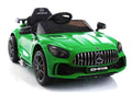 Mercedes GTR elektrinis vaikiškas automobilis – žalias