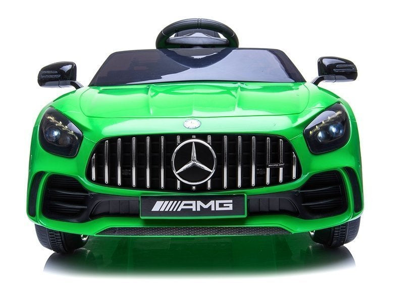 Mercedes GTR elektrinis vaikiškas automobilis – žalias
