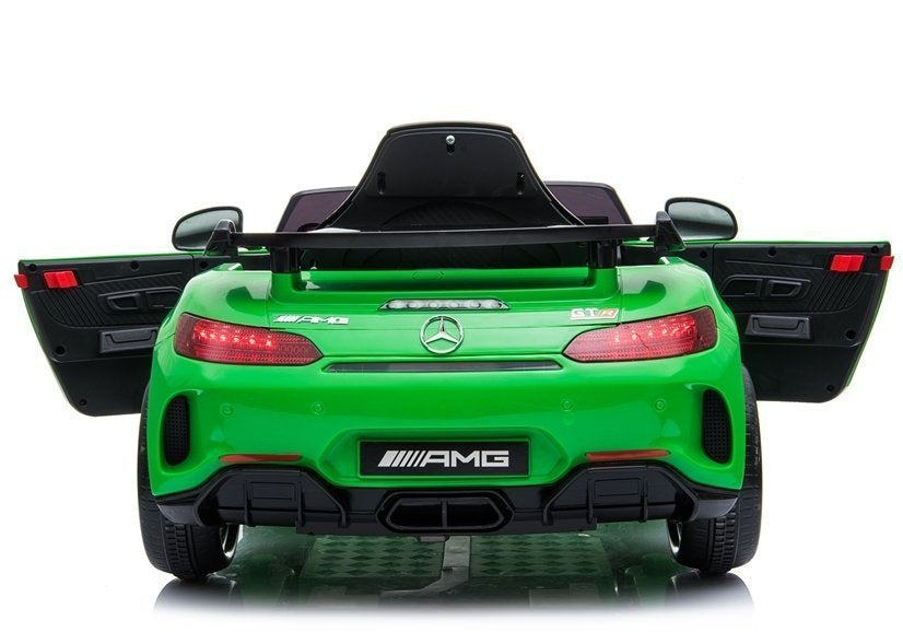 Mercedes GTR elektrinis vaikiškas automobilis – žalias
