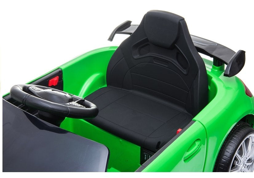 Mercedes GTR elektrinis vaikiškas automobilis – žalias