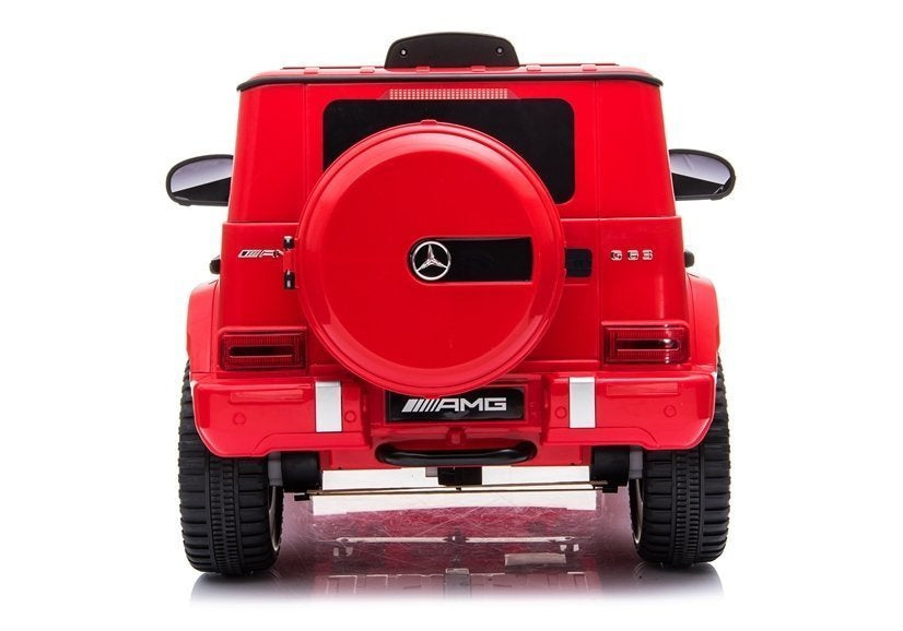 Mercedes G63 AMG elektrinis vaikiškas automobilis – raudonas