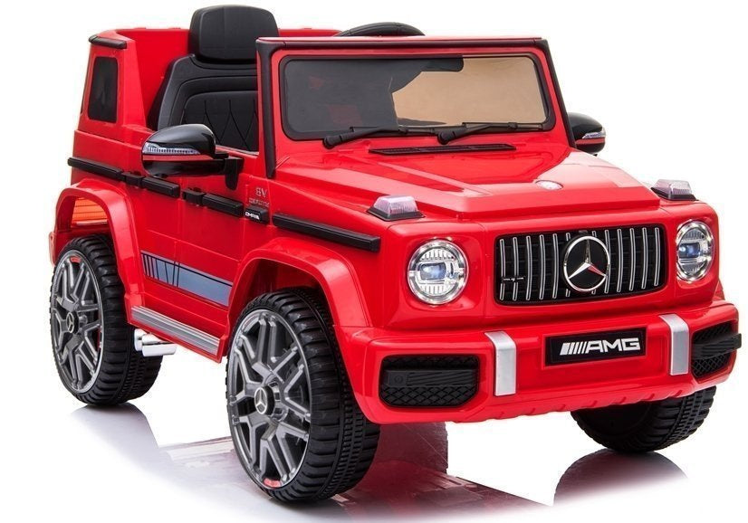 Mercedes G63 AMG elektrinis vaikiškas automobilis – raudonas
