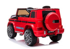 Mercedes G63 AMG elektrinis vaikiškas automobilis – raudonas
