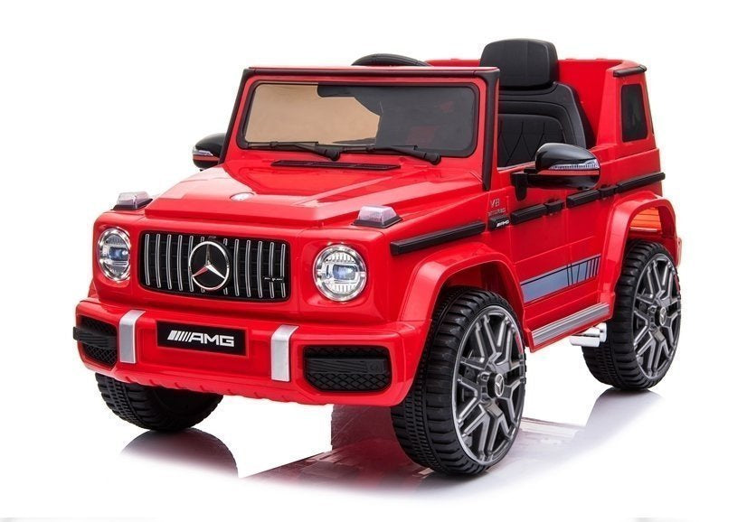 Mercedes G63 AMG elektrinis vaikiškas automobilis – raudonas