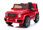 Mercedes G63 AMG elektrinis vaikiškas automobilis – raudonas