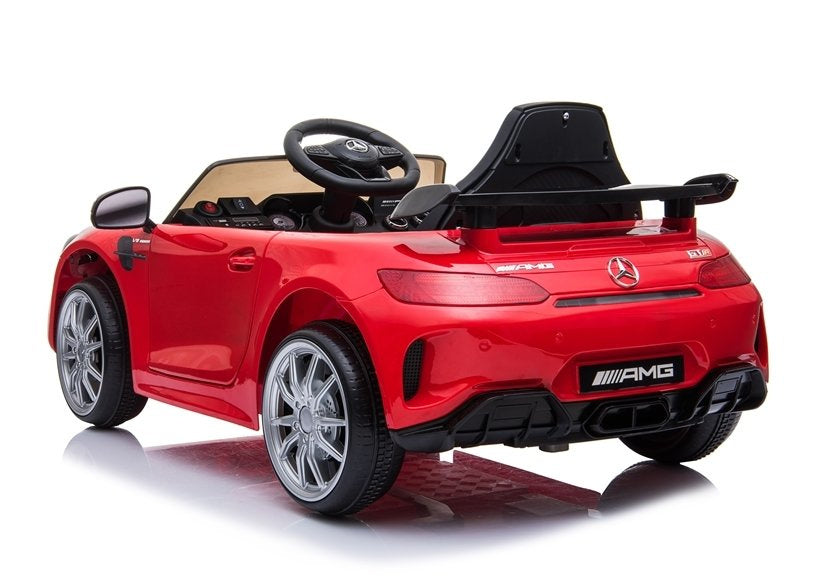 Mercedes GTR elektrinis vaikiškas automobilis – raudonas