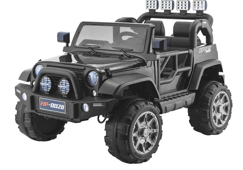 Jeep HP012 elektrinis vaikiškas automobilis – juodas