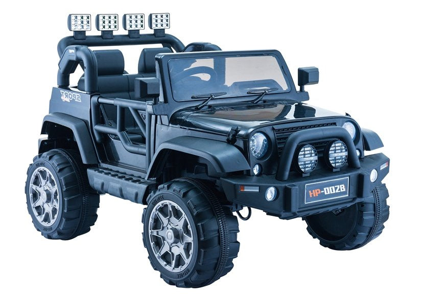 Jeep HP012 elektrinis vaikiškas automobilis – juodas