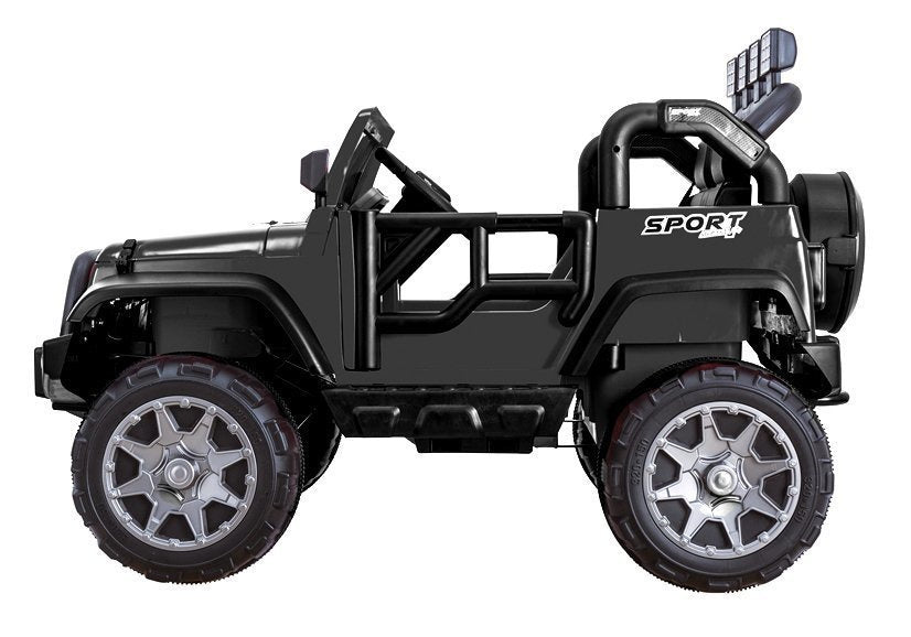 Jeep HP012 elektrinis vaikiškas automobilis – juodas
