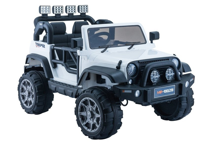 Jeep HP012 elektrinis vaikiškas automobilis – baltas