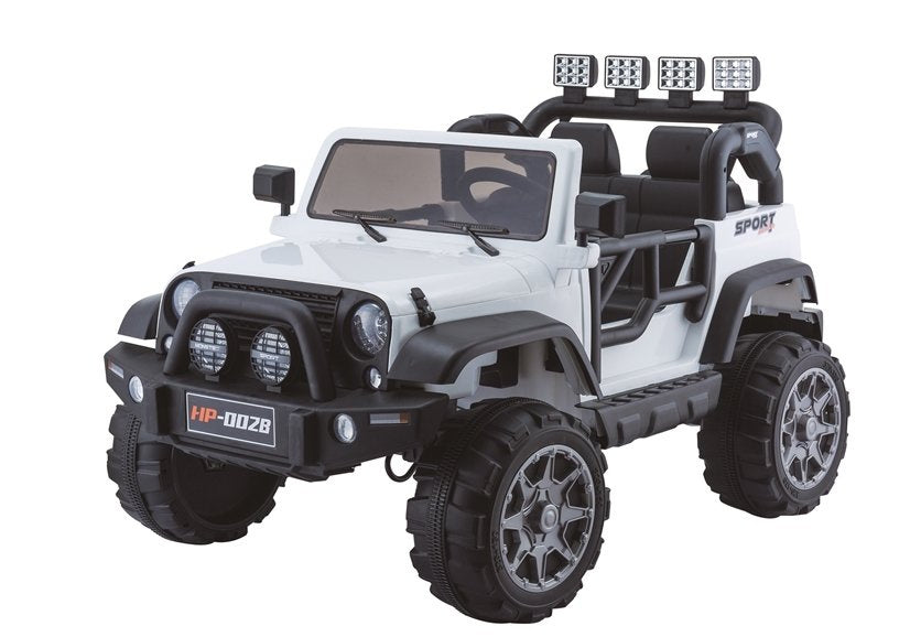 Jeep HP012 elektrinis vaikiškas automobilis – baltas