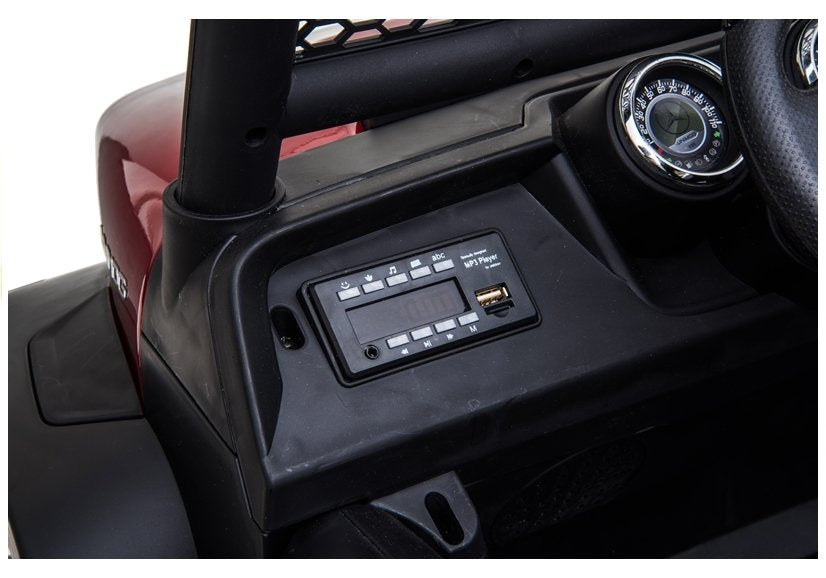 Elektrinis vaikiškas automobilis Mercedes Unimog juodas