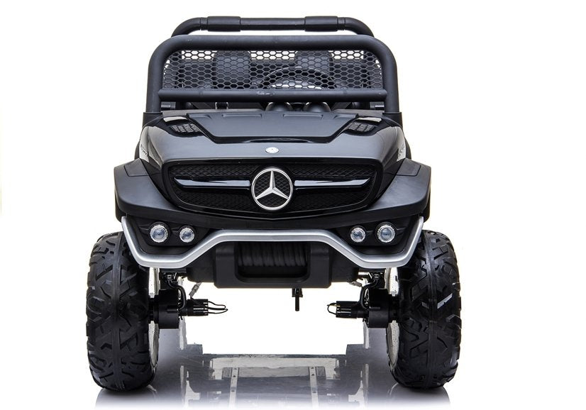 Elektrinis vaikiškas automobilis Mercedes Unimog juodas