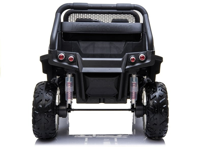 Elektrinis vaikiškas automobilis Mercedes Unimog juodas