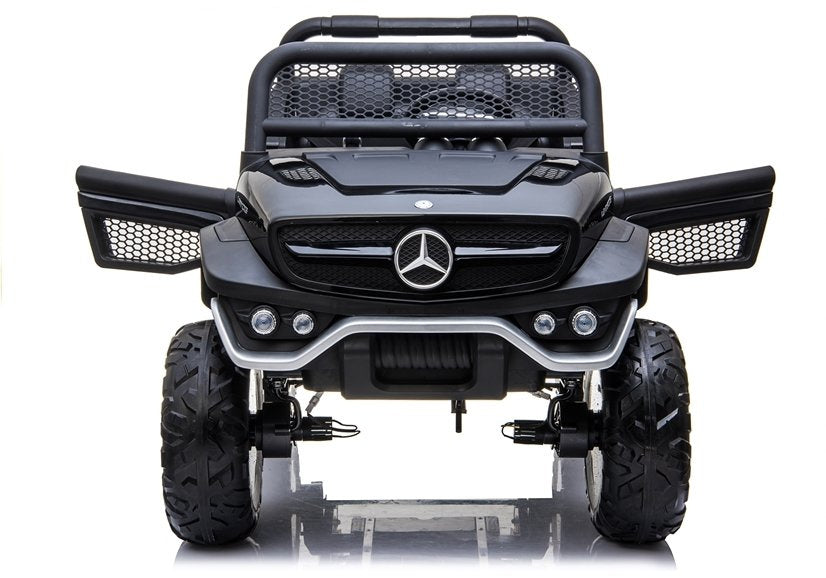Elektrinis vaikiškas automobilis Mercedes Unimog juodas